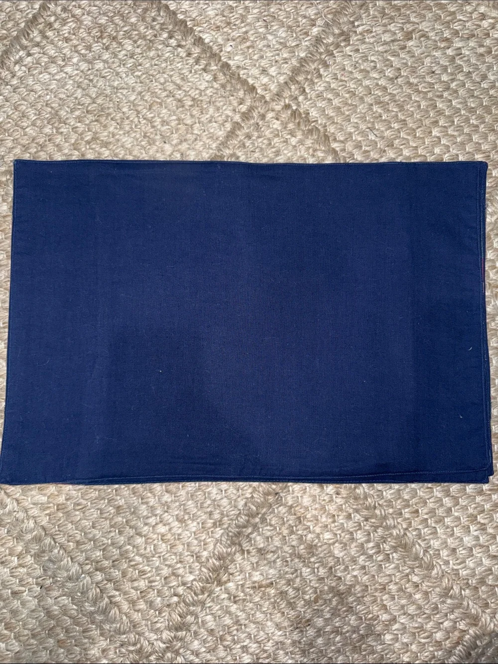 Plaid and Denim Placemats Cottage core - set of 4